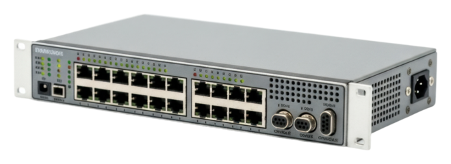 Networking switch setup data center device overview isolated on transparent background