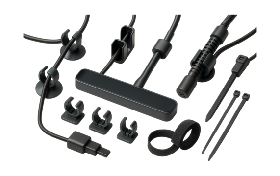 Cable management solutions for home aquariums, organizing pumps, lights, and heaters.