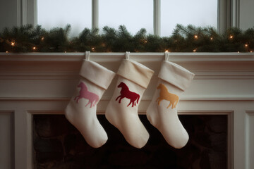 person joyfully interacts with majestic deer adorned with christmas decorations surrounded by twinkling lights and