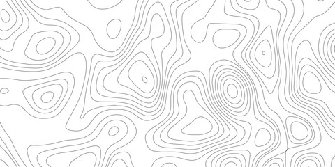 Topographic map background geographic line map with elevation assignments. Modern design with White background with topographic wavy pattern design.paper texture Imitation of a geographical map shades