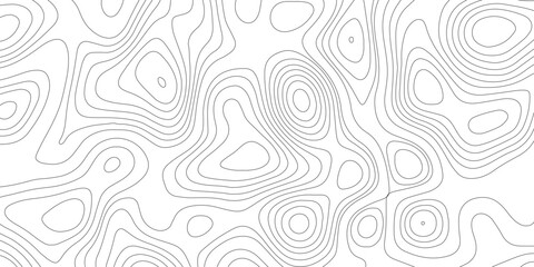 Topographic map background geographic line map with elevation assignments. Modern design with White background with topographic wavy pattern design.paper texture Imitation of a geographical map shades