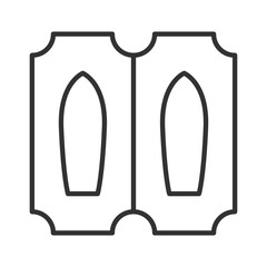 Suppositories pack icon in line design. suppository blister, rectal medicine on white background vector. Suppositories pack editable stroke icon