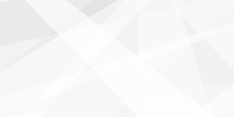 Abstract white triangles shape design white and grey color geometric background ..transparent material in triangle and squares shapes. paper texture design .