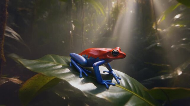 frog in the aquarium