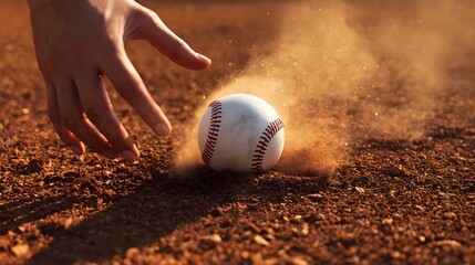 【ベアハンド】素手で野球ボールをキャッチしようとする瞬間