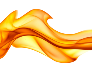  Lively Fire Flame with Realistic Light and Shadows, isolated on a transparent background.