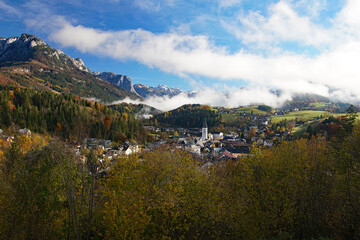 Blick auf Bad Aussee im Salzkammergut in &Ouml;sterreich