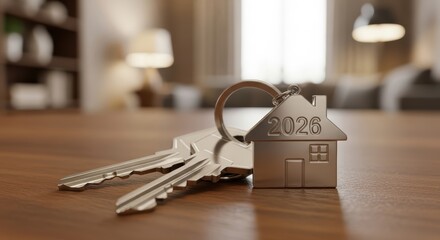 House Keys on Wooden Table: New Home in 2026