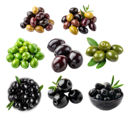 An Assorted Variety of Freshly Picked Green Olives Ideal for Culinary Use and Enjoyment