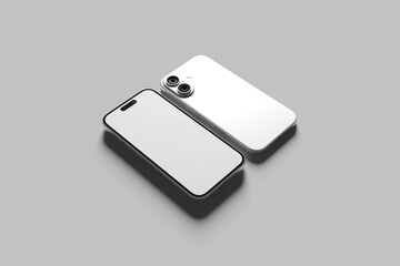 Smartphone Screen Mockup - 3D Illustration