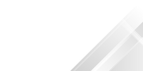 gray and white banner background with diagonal stripes design. modern futuristic subtle abstract background. Modern gray abstract vector long banner background. Futuristic technology concept graphic.