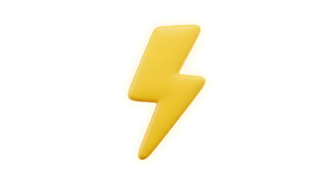 Get energized by this bright yellow lightning bolt icon, perfect for power, speed, and electric vehicle themes!