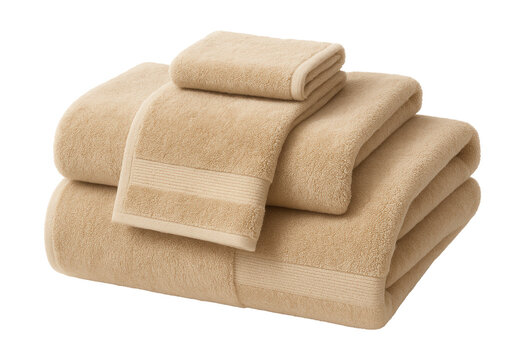 A bamboo and cotton towel set for a luxurious home spa experience.