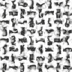 Monochrome Watercolor Spotty Checked Pattern