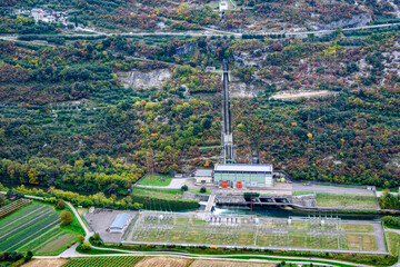 Centrale idroelettrica di Torbole, Lago di Garda, Trentino, Italia
