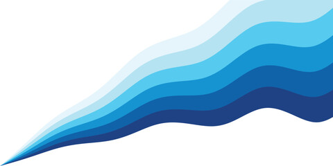 Sea waves layered vector background illustration and sea beach vector illustration.