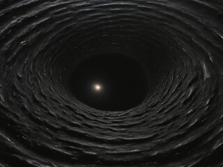A gigantic Black Hole Abyss. Generated with AI