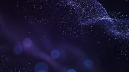 A dreamy abstract with shimmering purple and dark blue light. Sparkles add a magical, ethereal vibe. The background is blurred, creating a mystical feel - Powered by Adobe