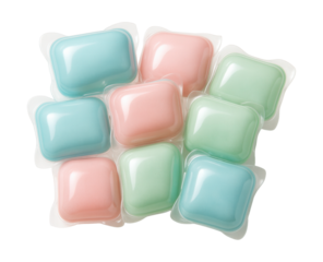 Concentrated baby laundry pods for quick, easy washes in compact machines.