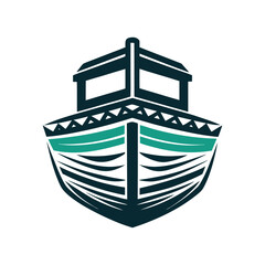 Stylized Boat Icon, Nautical Vessel Illustration Vector Icon Set of Various Transportation Vehicles