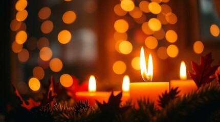 christmas lights in the night