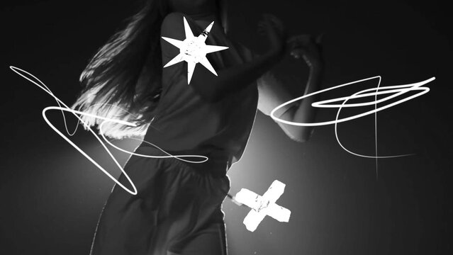 Abstract Fast Scribble Elements 01-04