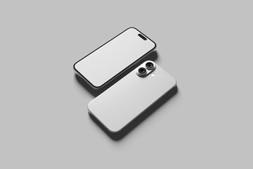 Smartphone Screen Mockup - 3D Illustration