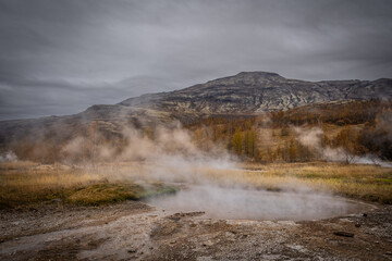 Exploring the Geysir Geothermal Area, where bubbling earth and erupting steam reveal Iceland’s untamed energy