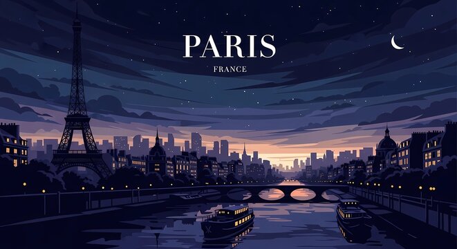 Paris Nocturne - Elegance in the City of Lights
