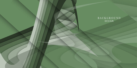 Abstract green color overlap layer background