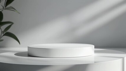 Clean White Product Display Table