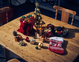 christmas table setting