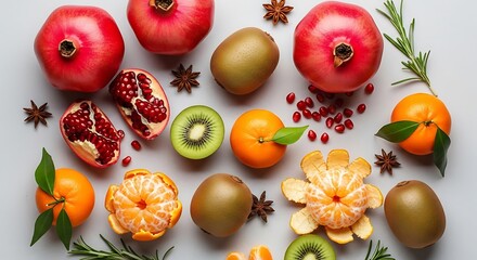 Vibrant assortment of fresh fruits, perfect for a healthy snack.