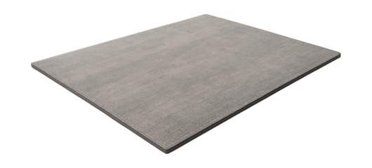 A sleek scratch mat perfect for placement under coffee tables in contemporary spaces.