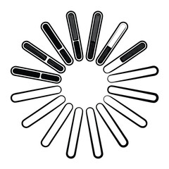 Obraz premium Abstract geometric pattern with vibrant color accents