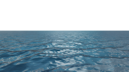 Peaceful calm ocean surface with blue reflective water and distant horizon ideal for nature backgrounds, seascape designs, relaxation themes, and visuals