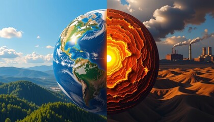 Climate Change Art Earth Global Warming