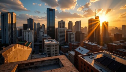 City Skyline Sunset