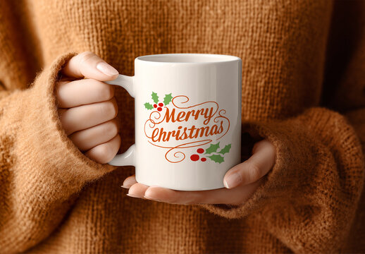 Christmas Mug Mockup