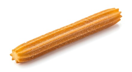 Crispy Sugar-Coated Churro Isolated on White Background