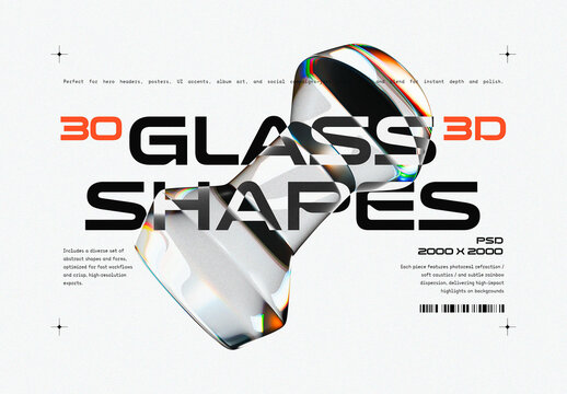3D Glass Shapes