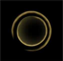 Glowing sphere. Glow light, sun flash, Star burst,  Flash light effects. Golden lighting rays and abstract bright spark twinkling elements. Vector illustration.