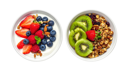 1. Two Cakes with Berries and Chocolat 2. Assorted Berry and Chocolate Cake Duo Di3. Pair of Gourmet Cakes with Chocolate Drizzle and Fresh Berries isolated on transparsplay isolated on transparen