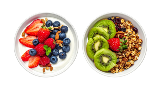 1. Two Cakes with Berries and Chocolat 2. Assorted Berry and Chocolate Cake Duo Di3. Pair of Gourmet Cakes with Chocolate Drizzle and Fresh Berries isolated on transparsplay isolated on transparen