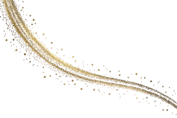 Abstract curving line, illuminated in shades of gold, set against a stark, black background