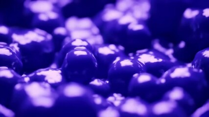 Abstract purple shapes with glossy texture and dynamic light reflections - Powered by Adobe