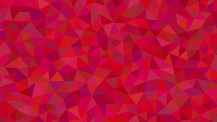 Obraz premium A vibrant tapestry of ruby hues, where crimson triangles dance in a mesmerizing geometric ballet, creating a captivating visual symphony
