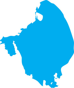 Lake Okeechobee, Florida Vector Map Shape