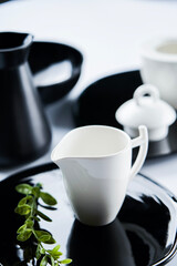 Small ceramic condiment pot