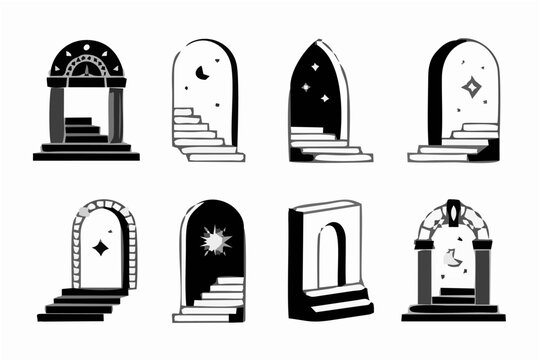 Surreal Doors & Stairs - Abst...